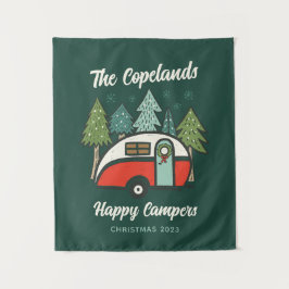 Gepersonaliseerde Happy Campers Wandkleed