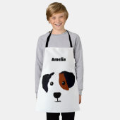 Gepersonaliseerde Happy Dog Kinder All-over print Schort (Gedragen)