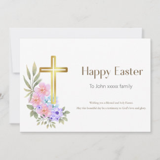 Gepersonaliseerde Happy Easter Christelijke Kaart