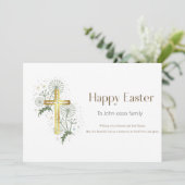Gepersonaliseerde Happy Easter Christelijke Kaart (Staand voorkant)
