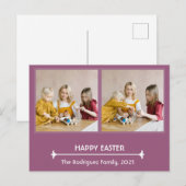 Gepersonaliseerde Happy Easter Foto Briefkaart (Voorkant / Achterkant)