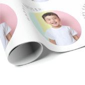 Gepersonaliseerde Happy Easter foto Cadeaupapier (Rol Hoek)