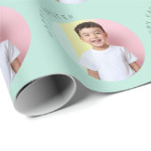 Gepersonaliseerde Happy Easter Green Cadeaupapier (Rol Hoek)