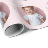 Gepersonaliseerde Happy Easter Pastel Pink Cadeaupapier (Rol Hoek)