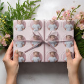 Gepersonaliseerde Happy Easter Pastel Pink Cadeaupapier