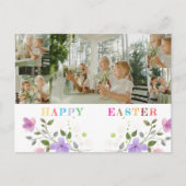 Gepersonaliseerde Happy Easter Photo Collage Brief Feestdagenkaart (Voorkant)