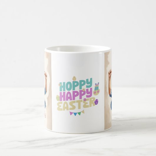 Gepersonaliseerde Happy Easter Photo Mok – Aangepa (Center)