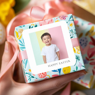 Gepersonaliseerde Happy Easter Sticker met foto
