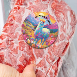 Gepersonaliseerde Happy Eid al Adha Ronde Sticker
