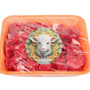 Gepersonaliseerde Happy Eid al Adha Ronde Sticker