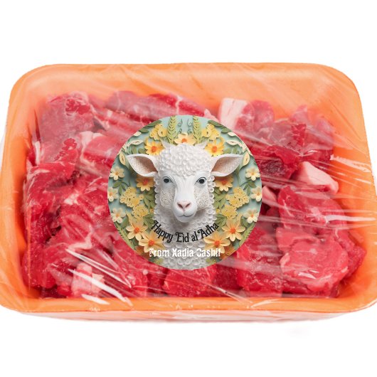 Gepersonaliseerde Happy Eid al Adha Ronde Sticker