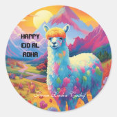 Gepersonaliseerde Happy Eid al Adha Sticker (Voorkant)