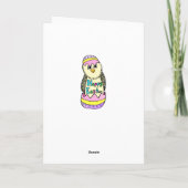 Gepersonaliseerde Happy First Easter Baby Boy Kaar Feestdagen Kaart (Achterkant)