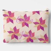 Gepersonaliseerde Happy Flower Accessoire Pouch Etui (Achterkant)