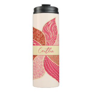 Gepersonaliseerde Happy Flower Thermal Tumbler Thermosbeker