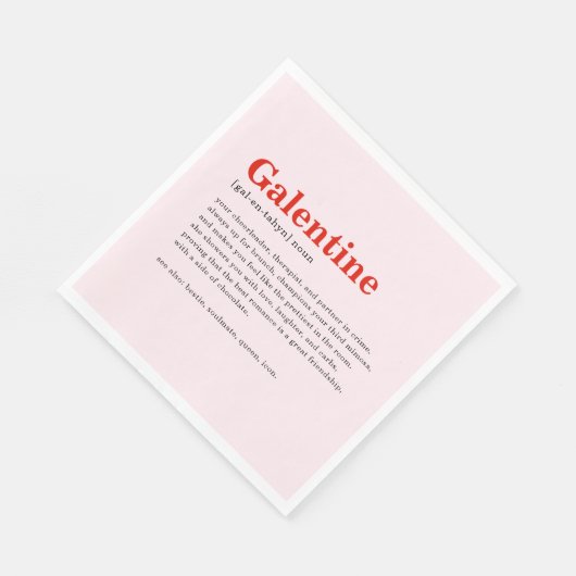 Gepersonaliseerde Happy Galentine's Day Party serv Servet (Hoek)