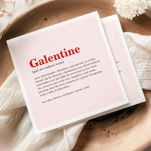 Gepersonaliseerde Happy Galentine's Day Party serv Servet