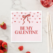 Gepersonaliseerde Happy Galentine's Day Party Servet (Insitu)