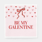 Gepersonaliseerde Happy Galentine's Day Party Servet (Voorkant)