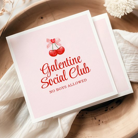 Gepersonaliseerde Happy Galentine's Day Party Servet