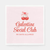 Gepersonaliseerde Happy Galentine's Day Party Servet (Voorkant)