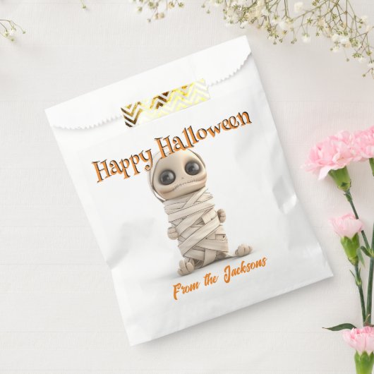 GEPERSONALISEERDE Happy Halloween | BIG EYE MUMMY Bedankzakje (Gezegeld)