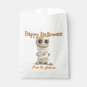 GEPERSONALISEERDE Happy Halloween | BIG EYE MUMMY Bedankzakje (Voorkant)