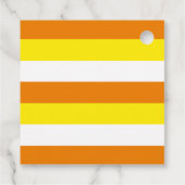 Gepersonaliseerde Happy Halloween Candy Corn Gift Bedankjes Labels (Achterkant)