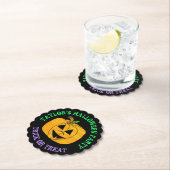 Gepersonaliseerde Happy Halloween DisposableCoaste Kartonnen Onderzetters (Insitu)