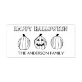 Gepersonaliseerde Happy Halloween Ink Stempels (Design)