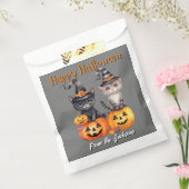 Gepersonaliseerde Happy Halloween | KITTENS EN POM Bedankzakje (Gezegeld)