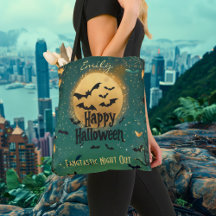 Gepersonaliseerde Happy Halloween met Green Moonli