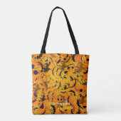 Gepersonaliseerde Happy Halloween naam Tote Bag (Achterkant)
