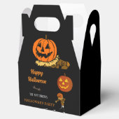 Gepersonaliseerde Happy Halloween Pumpkin Treats P Bedankdoosjes (Geopend)