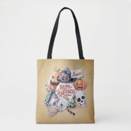 Gepersonaliseerde  Happy Halloween | Tote bag
