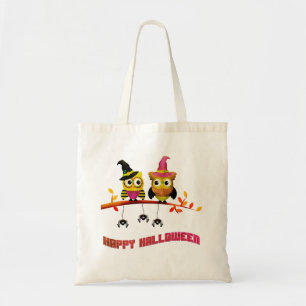 Gepersonaliseerde Happy Halloween Uil kinder Tote Bag