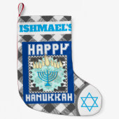 Gepersonaliseerde Happy Hannukah Kleine Kerstsok (Voorkant)