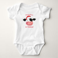 Gepersonaliseerde Happy Holstein Cow 1 Kerstmis