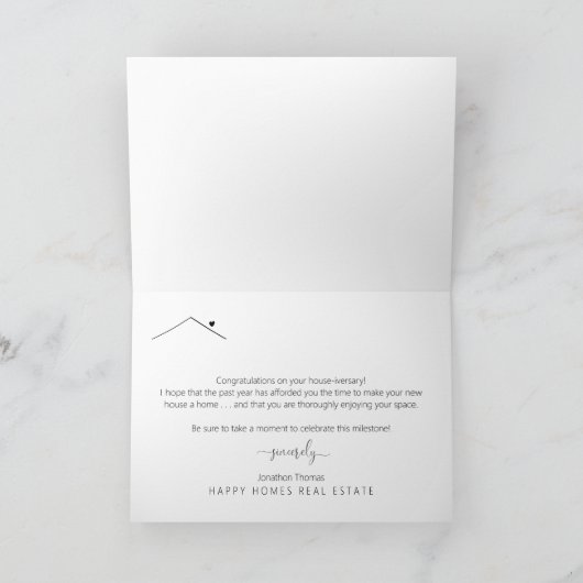 Gepersonaliseerde Happy Housiever/House-ifiek Kaart (Binnen)