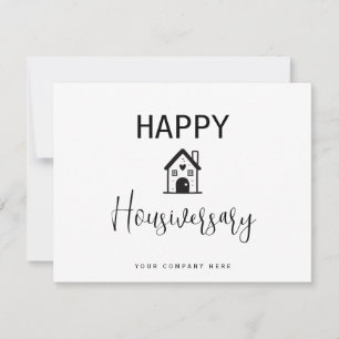 Gepersonaliseerde Happy Housiversary Heart Realty Kaart