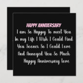 Gepersonaliseerde Happy Jubileum Bedankt van je Ka Kaart (Voorkant / Achterkant)