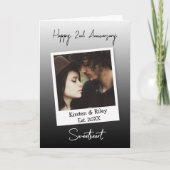 Gepersonaliseerde Happy Jubileum Foto Kaart (Voorkant)