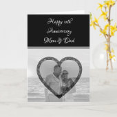 Gepersonaliseerde Happy Jubileum Foto Kaart (Gele Bloem)