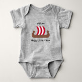 Gepersonaliseerde Happy Little Viking Romper (Voorkant)