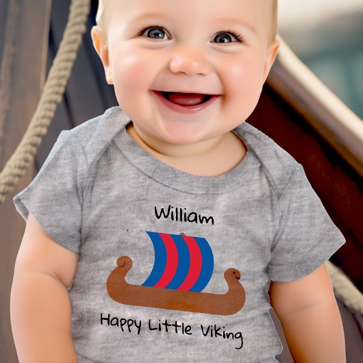 Gepersonaliseerde Happy Little Viking Romper