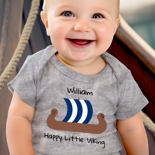 Gepersonaliseerde Happy Little Viking Romper