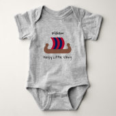 Gepersonaliseerde Happy Little Viking Romper (Voorkant)