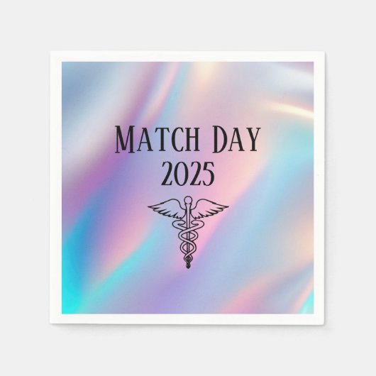 Gepersonaliseerde Happy Match Day 2025 Residency D Servet (Voorkant)