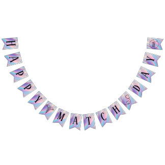 Gepersonaliseerde Happy Match Day 2025 Residency D Vlaggetjes