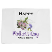 Gepersonaliseerde Happy Moederdag Cadeautas (Voorkant)